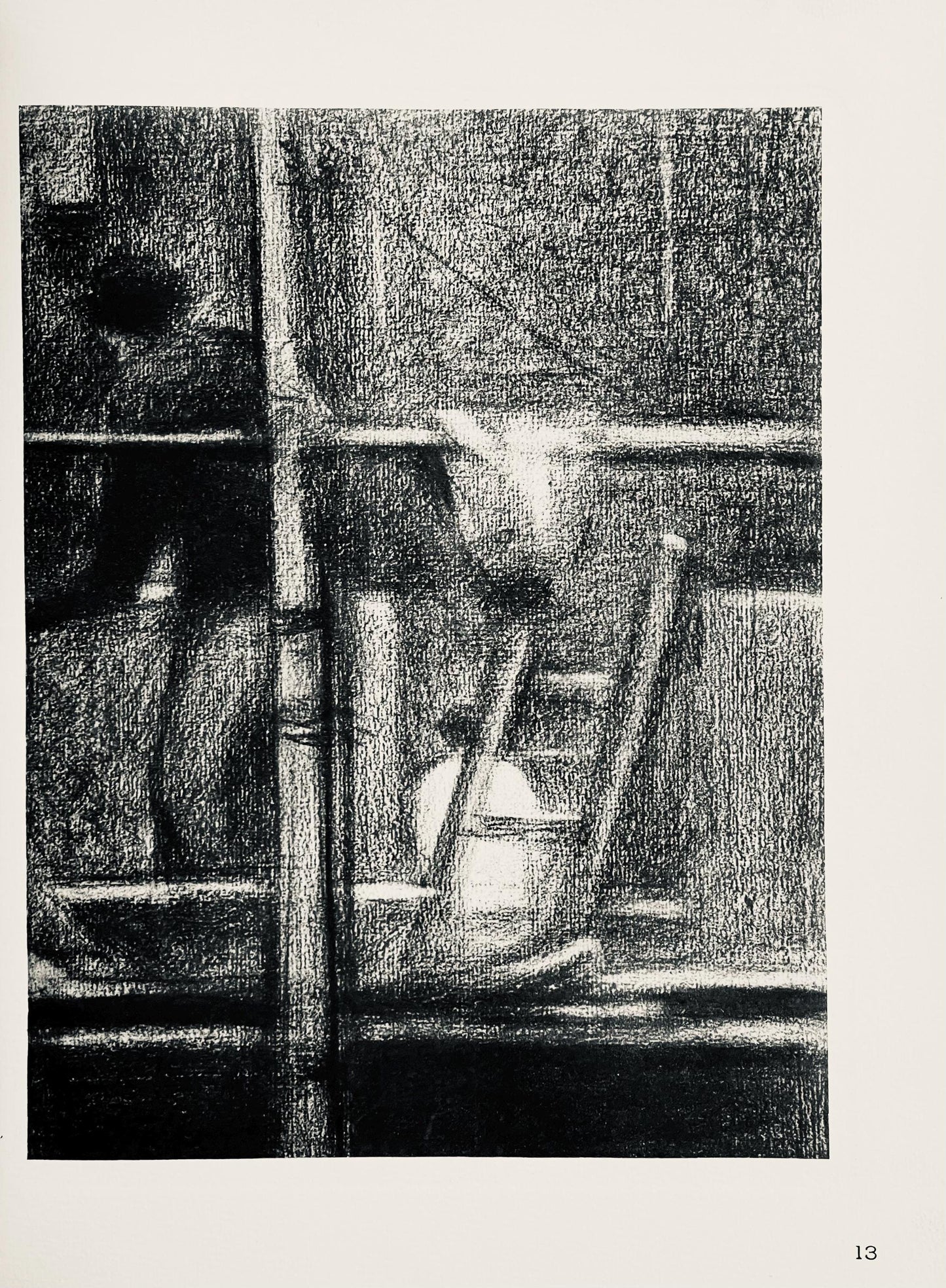 Georges Seurat, L'Chafaudage, Seurat, Lithograph
