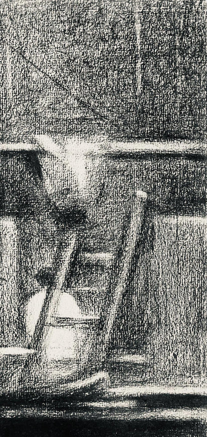 Georges Seurat, L'Chafaudage, Seurat, Lithograph
