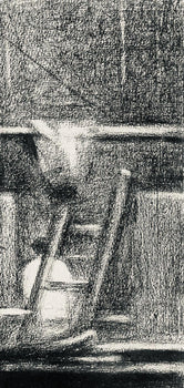 Georges Seurat, L'Chafaudage, Seurat, Lithograph