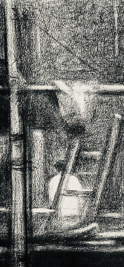 Georges Seurat, L'Chafaudage, Seurat, Lithograph