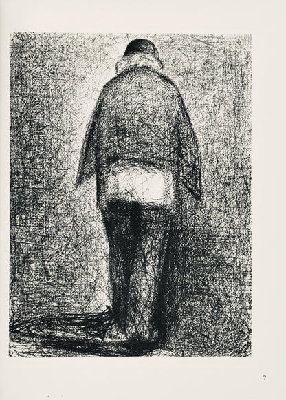 Georges Seurat, L'Homme Au Plaid, Seurat, Lithograph