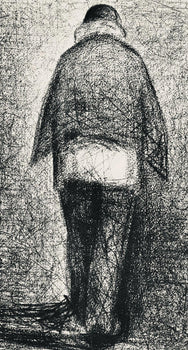 Georges Seurat, L'Homme Au Plaid, Seurat, Lithograph
