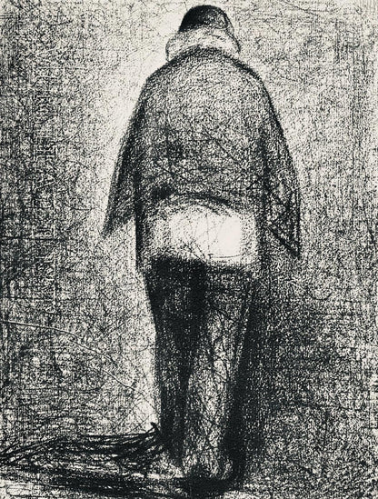 Georges Seurat, L'Homme Au Plaid, Seurat, Lithograph