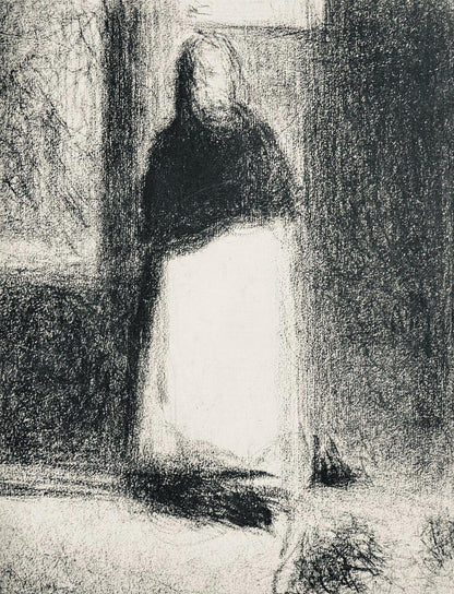 Georges Seurat, La Concierge. Vers, Seurat, Lithograph