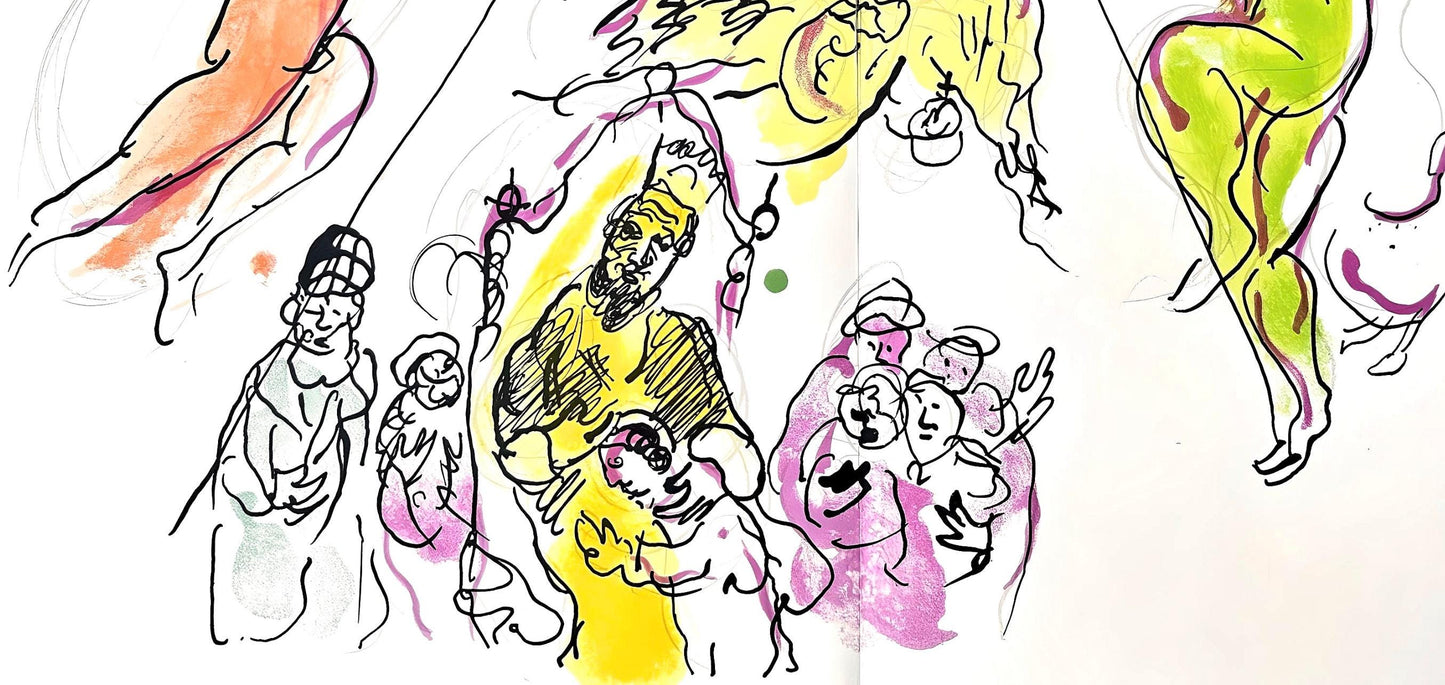 Marc Chagall, Composition (Cramer 61), Le Plafond De L'Opra De Paris, Lithograph