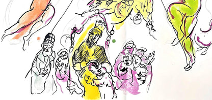 Marc Chagall, Composition (Cramer 61), Le Plafond De L'Opra De Paris, Lithograph