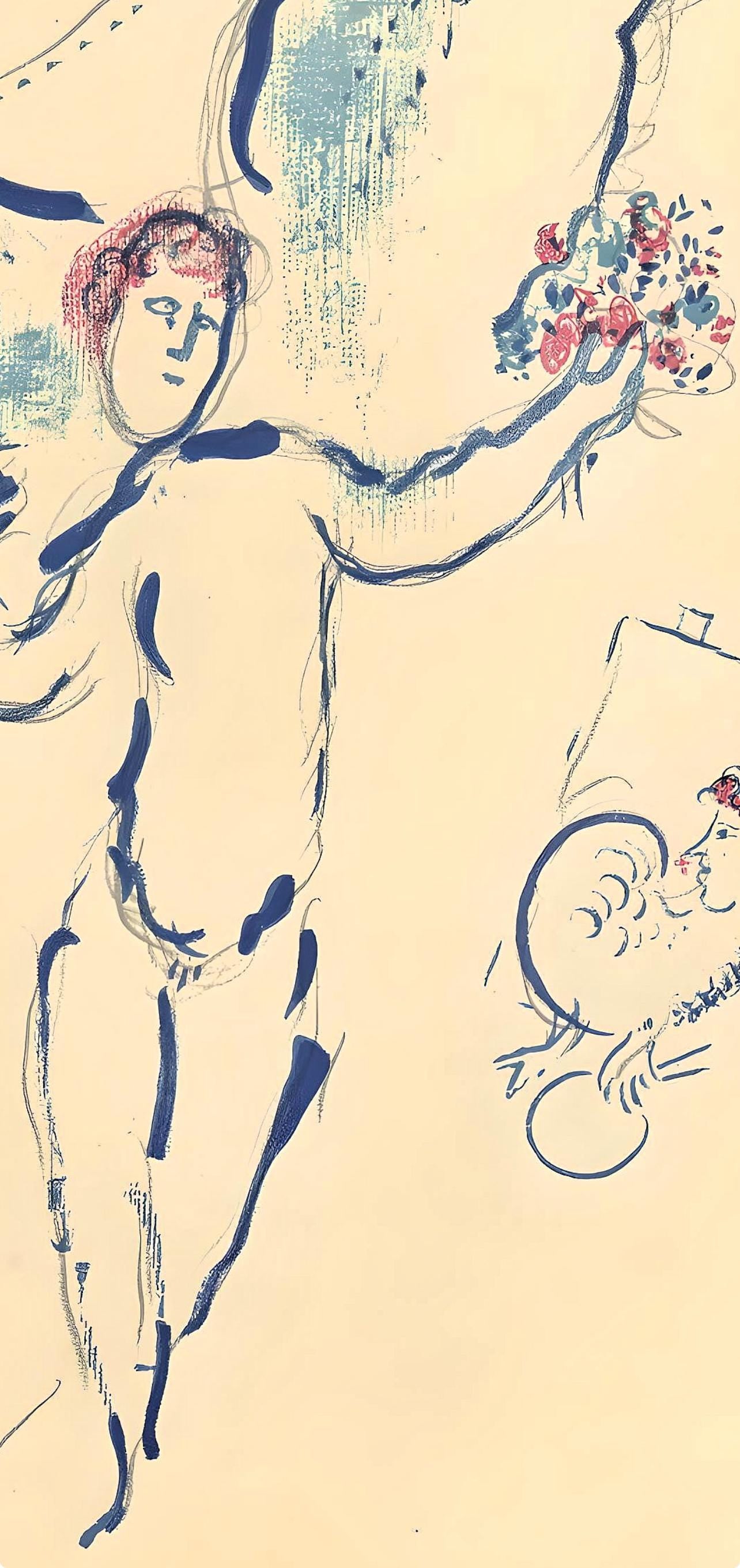 Marc Chagall, Composition (Cramer 61), Le Plafond De L'Opra De Paris, Lithograph