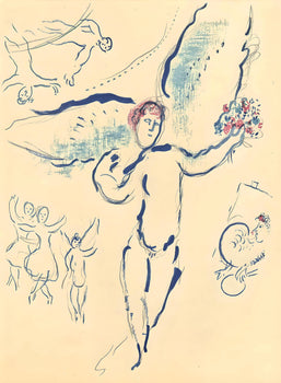 Marc Chagall, Composition (Cramer 61), Le Plafond De L'Opra De Paris, Lithograph