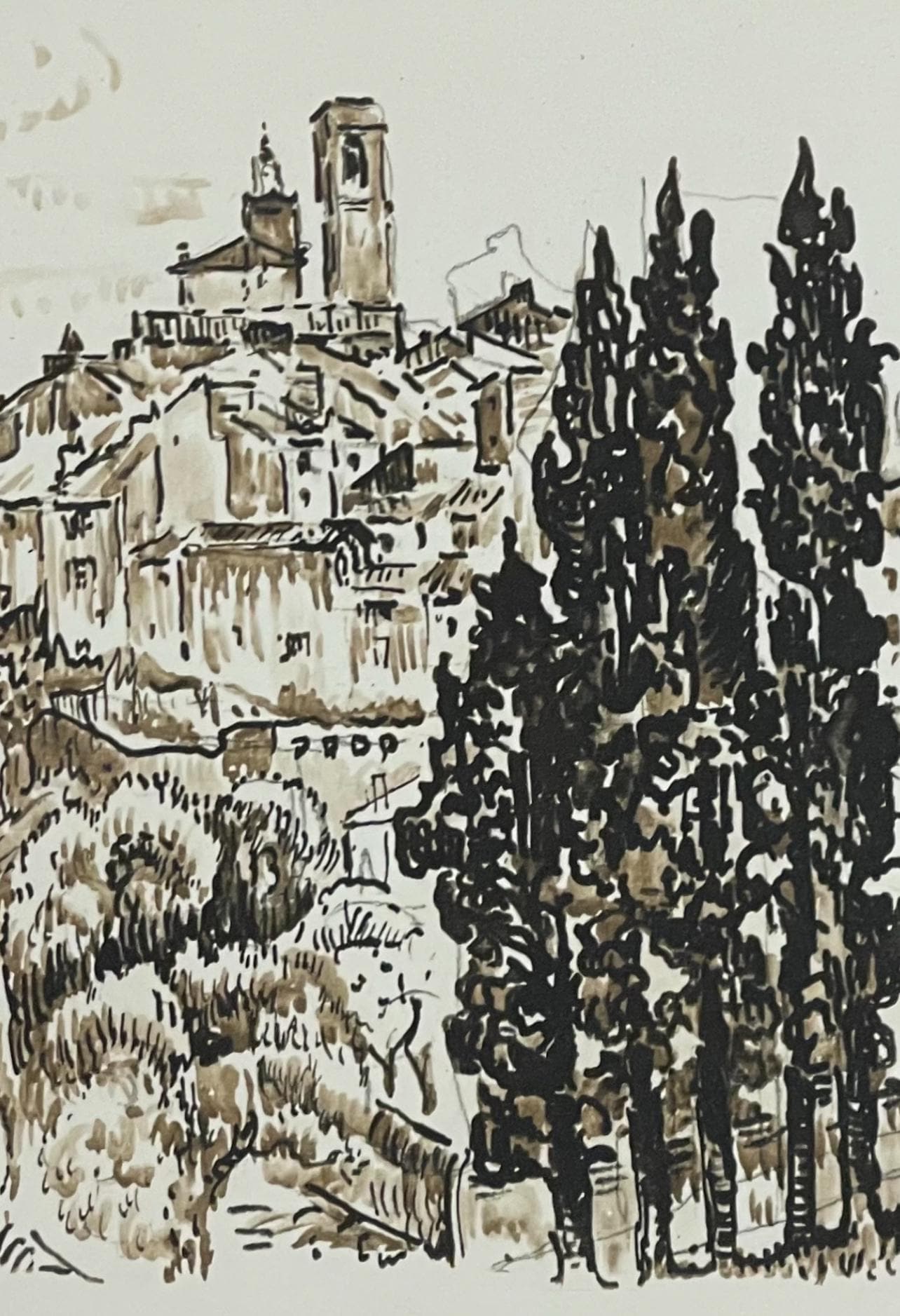 Paul Signac, St-Paul-De-Vence, Signac Dessins, Lithograph