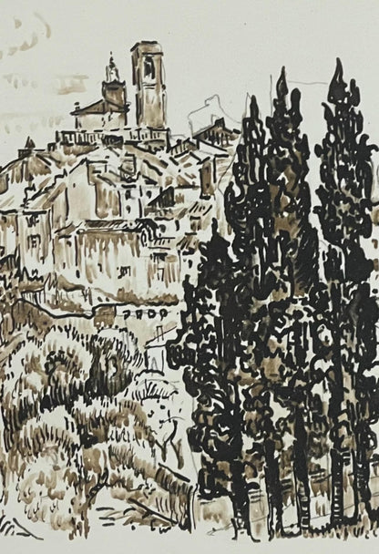 Paul Signac, St-Paul-De-Vence, Signac Dessins, Lithograph