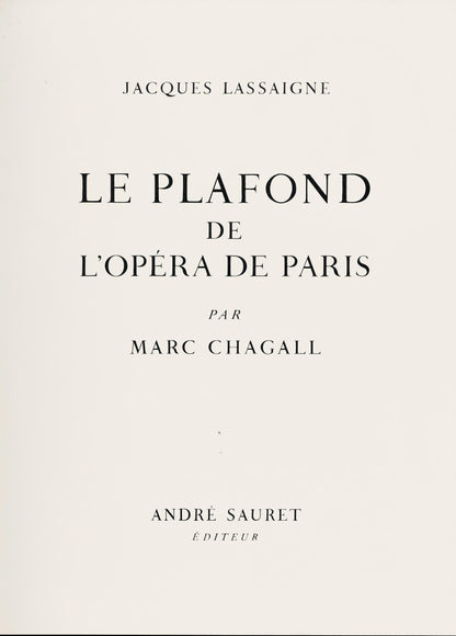 Marc Chagall, Composition (Cramer 61), Le Plafond de l'Opra de Paris, Lithograph