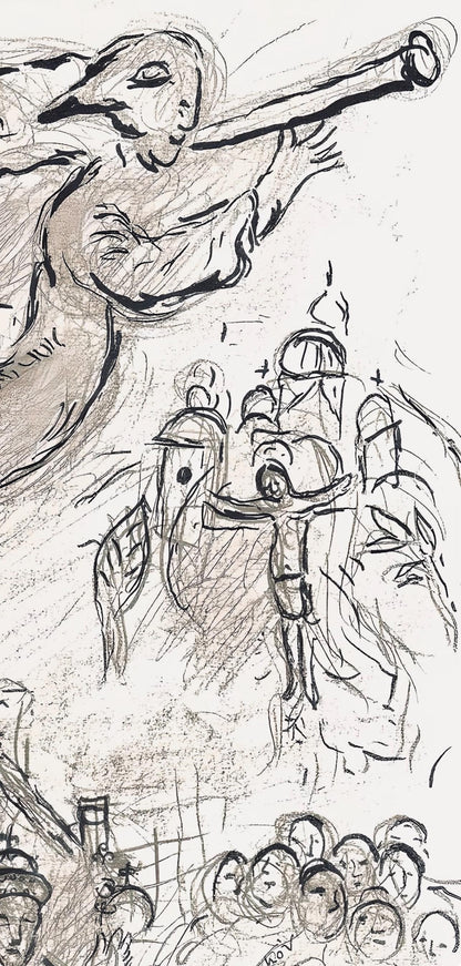 Marc Chagall, Composition (Cramer 61), Le Plafond De L'Opra De Paris, Lithograph