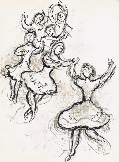 Marc Chagall, Composition (Cramer 61), Le Plafond De L'Opra De Paris, Lithograph