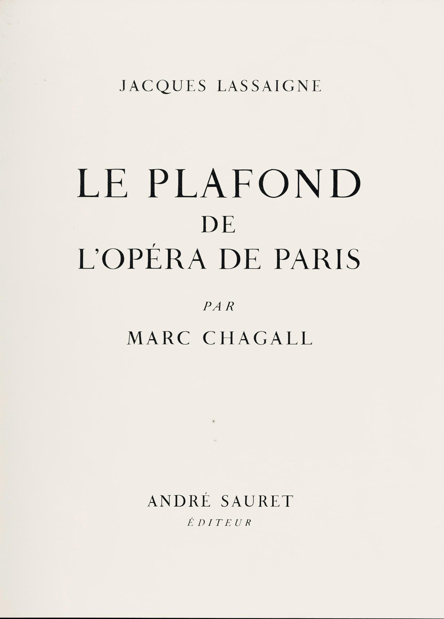 Marc Chagall, Composition (Cramer 61), Le Plafond De L'Opra De Paris, Lithograph