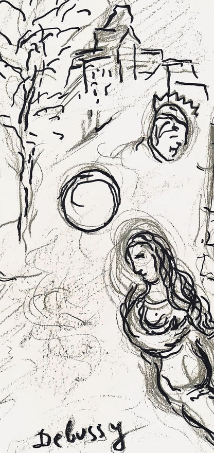 Marc Chagall, Composition (Cramer 61), Le Plafond De L'Opra De Paris, Lithograph