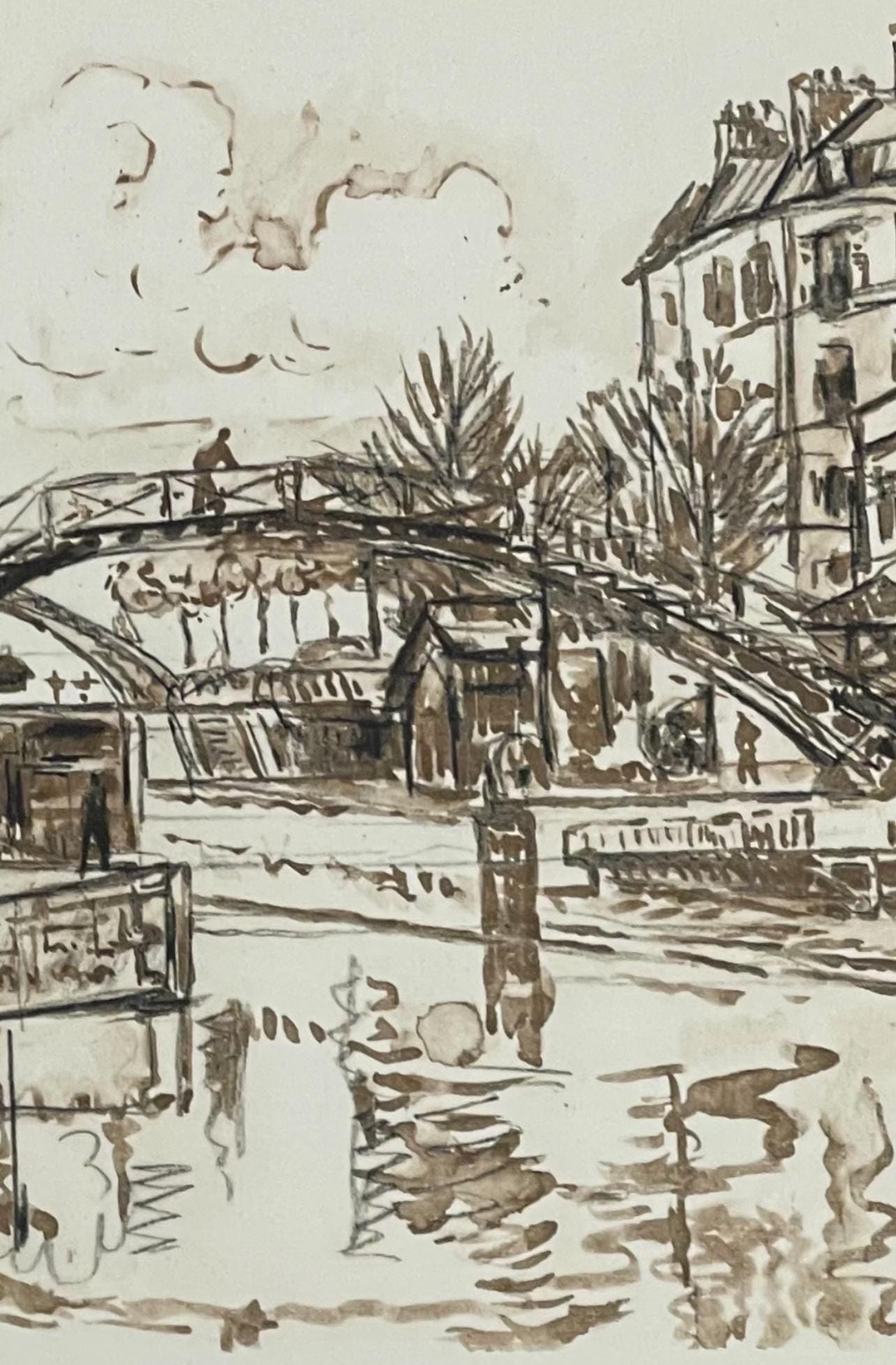 Paul Signac, Canal St-Martin, Signac Dessins, Lithograph