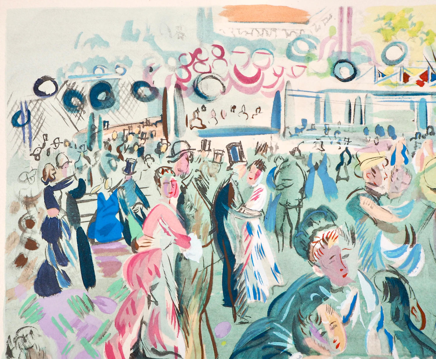 Raoul Dufy, Composition, Eaux-De-Vie, Esprit De La Fleur Et Du Fruit, Lithograph