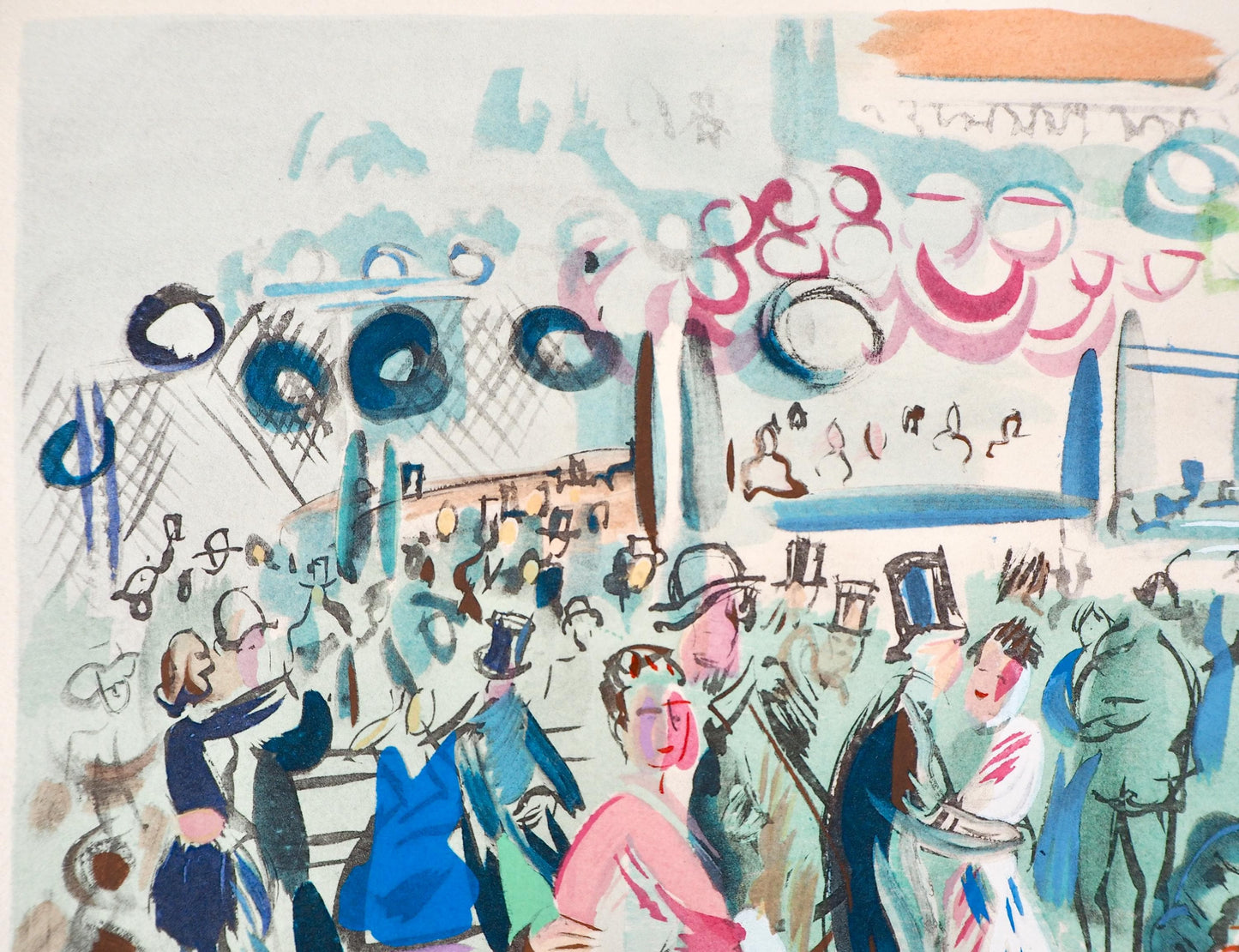 Raoul Dufy, Composition, Eaux-De-Vie, Esprit De La Fleur Et Du Fruit, Lithograph