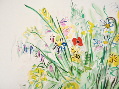 Raoul Dufy, Composition, Eaux-De-Vie, Esprit De La Fleur Et Du Fruit, Lithograph