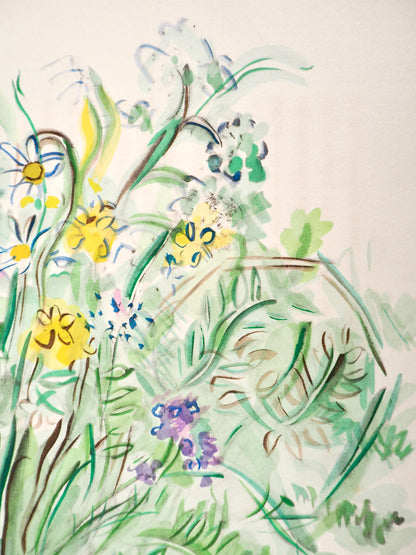 Raoul Dufy, Composition, Eaux-De-Vie, Esprit De La Fleur Et Du Fruit, Lithograph