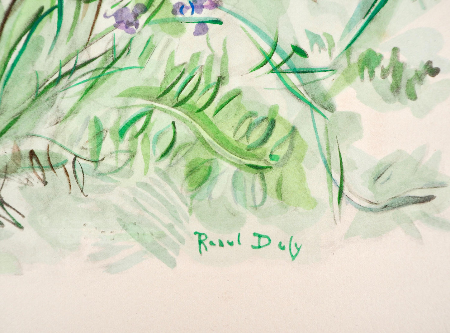 Raoul Dufy, Composition, Eaux-De-Vie, Esprit De La Fleur Et Du Fruit, Lithograph