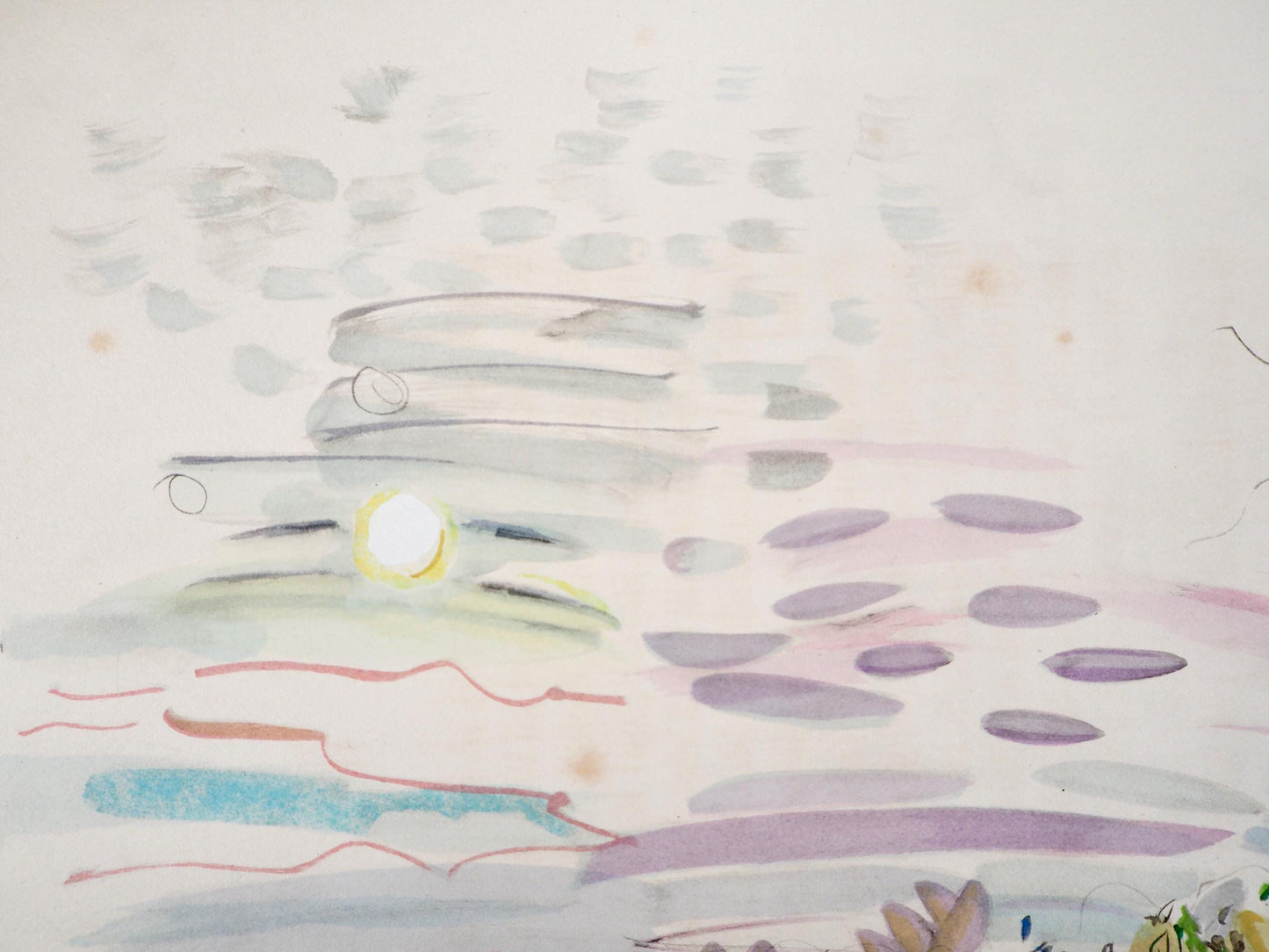 Raoul Dufy, Composition, Eaux-De-Vie, Esprit De La Fleur Et Du Fruit, Lithograph