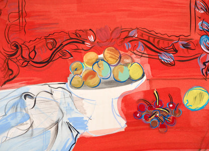 Raoul Dufy, Composition, Eaux-De-Vie, Esprit De La Fleur Et Du Fruit, Lithograph