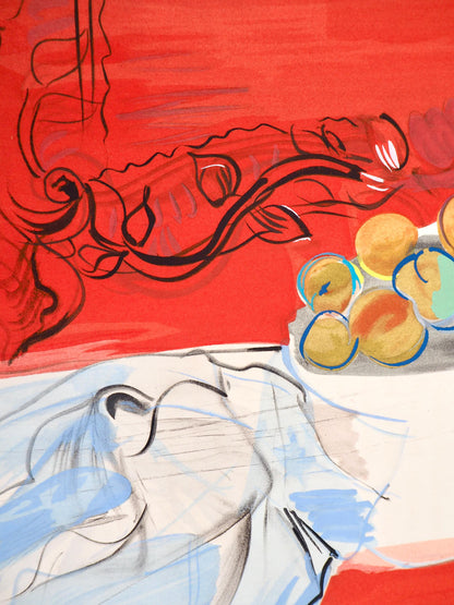 Raoul Dufy, Composition, Eaux-De-Vie, Esprit De La Fleur Et Du Fruit, Lithograph