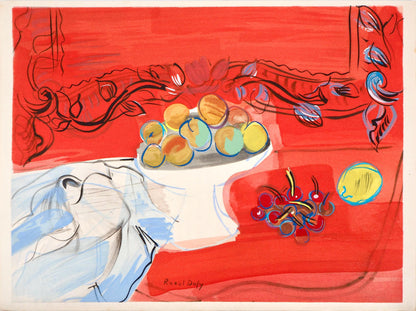 Raoul Dufy, Composition, Eaux-De-Vie, Esprit De La Fleur Et Du Fruit, Lithograph