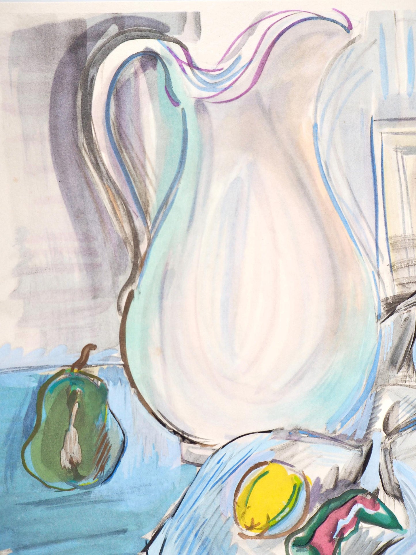 Raoul Dufy, Composition, Eaux-De-Vie, Esprit De La Fleur Et Du Fruit, Lithograph