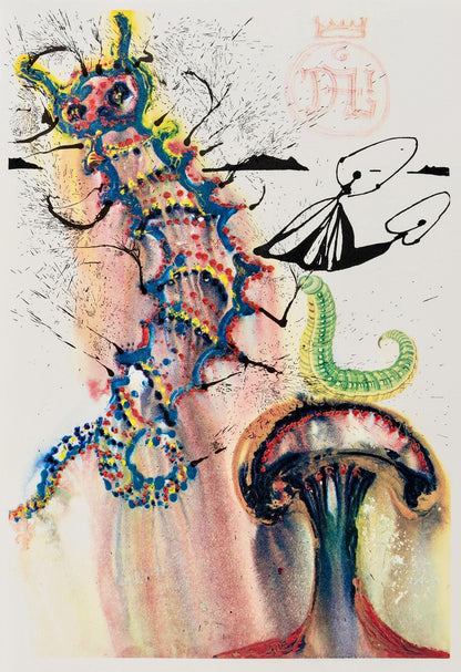 Salvador Dal, Composition (Field 69-5, A-M), Alice'S Adventures In Wonderland, Hliogravure