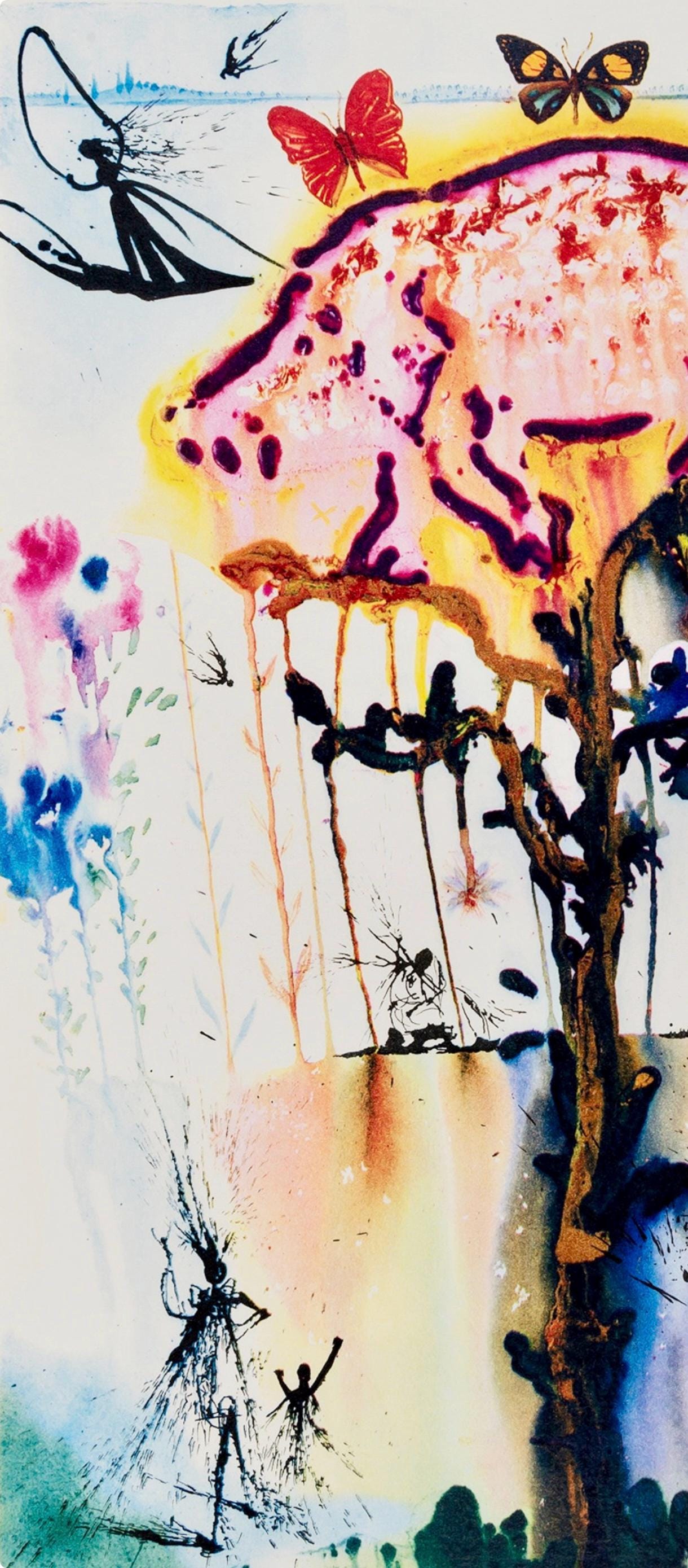 Salvador Dal, Composition (Field 69-5, A-M), Alice'S Adventures In Wonderland, Hliogravure