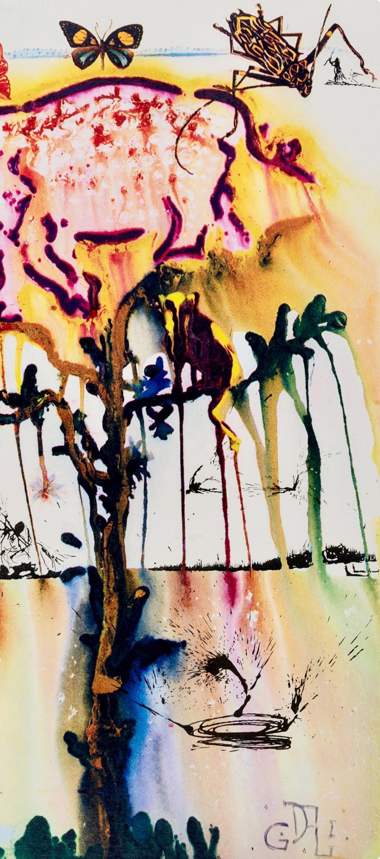 Salvador Dal, Composition (Field 69-5, A-M), Alice'S Adventures In Wonderland, Hliogravure