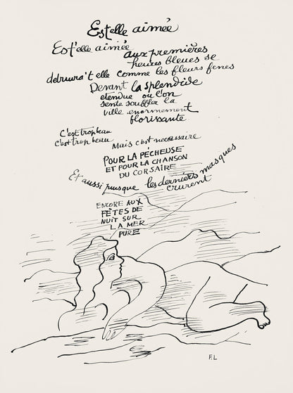 Fernand Lger, Composition (Saphire 24-38), Les Illuminations, Lithograph