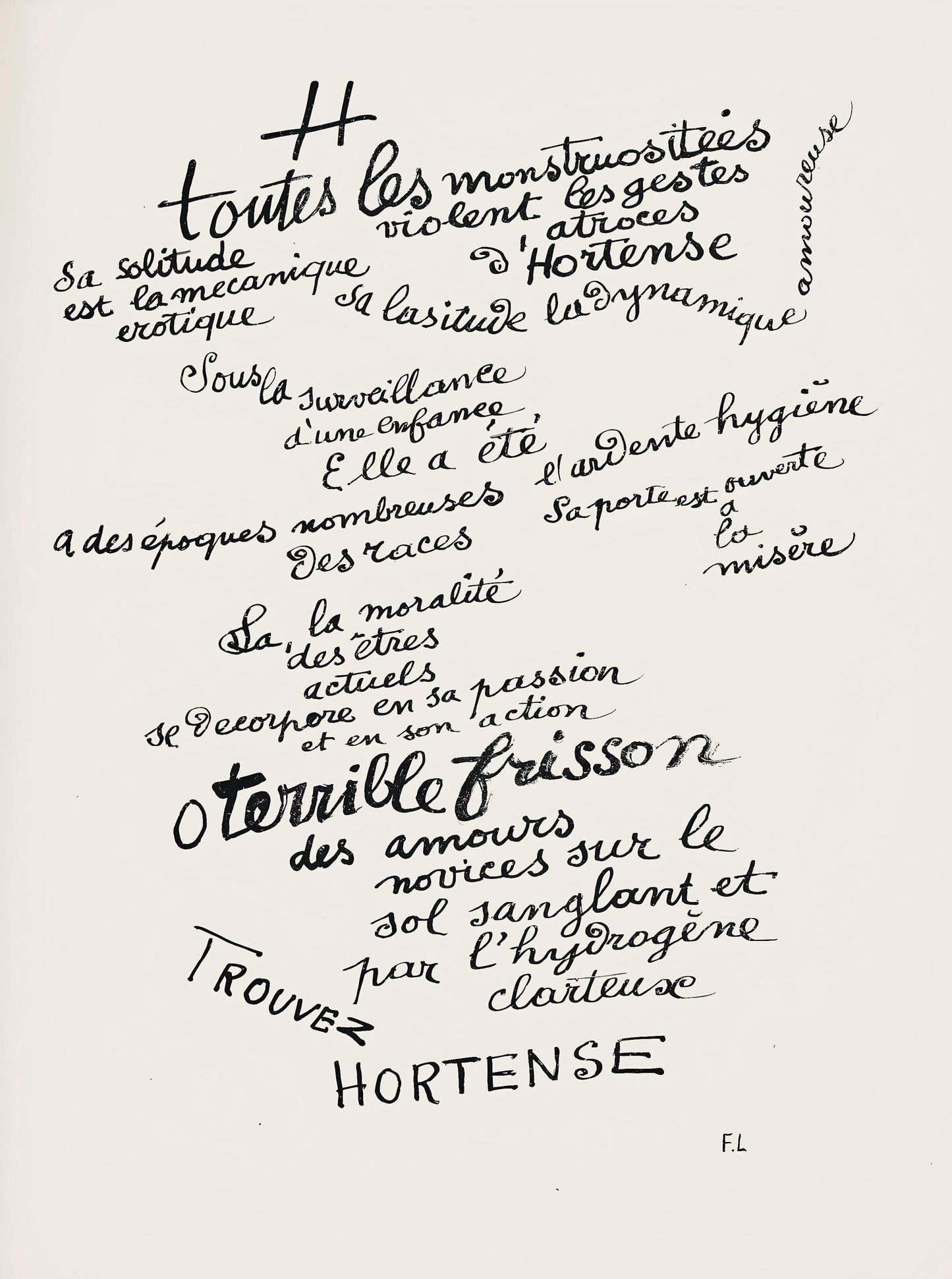 Fernand Lger, Composition (Saphire 24-38), Les Illuminations, Lithograph