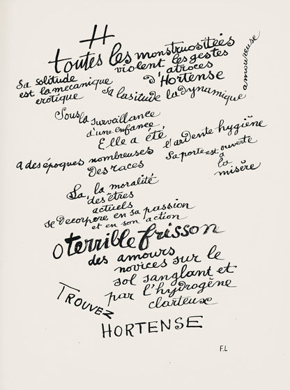 Fernand Lger, Composition (Saphire 24-38), Les Illuminations, Lithograph