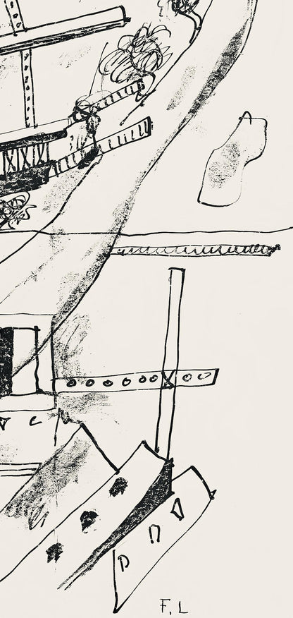 Fernand Lger, Composition (Saphire 24-38), Les Illuminations, Lithograph