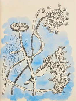 Fernand Lger, Composition (Saphire 24-38), Les Illuminations, Lithograph
