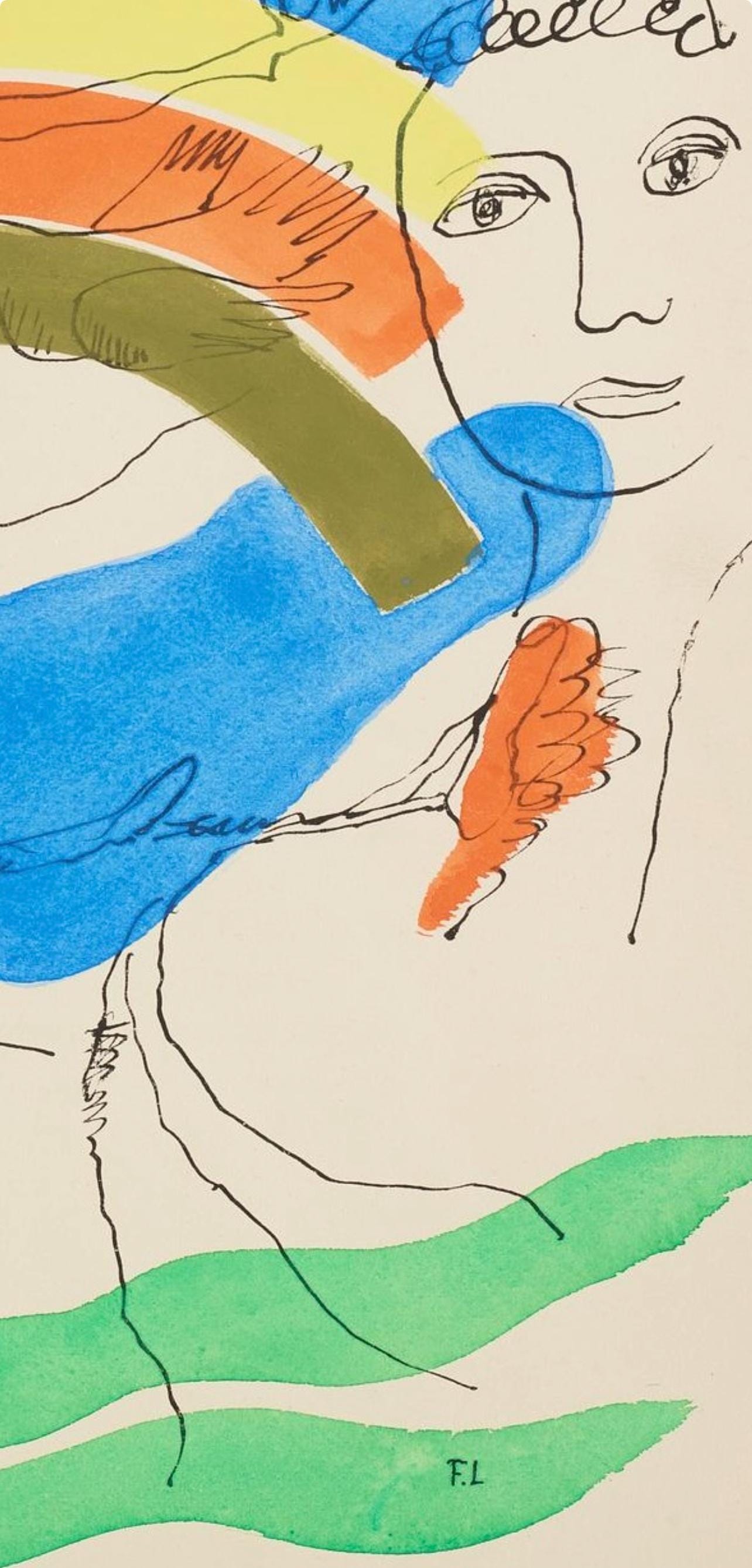 Fernand Lger, Composition (Saphire 24-38), Les Illuminations, Lithograph