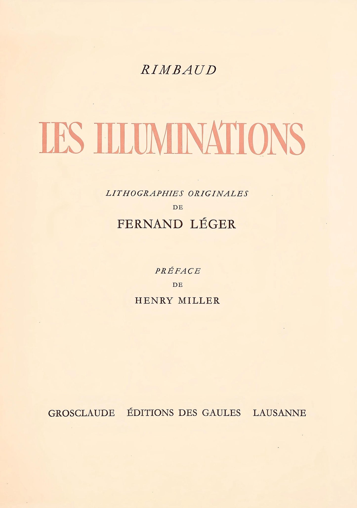 Fernand Lger, Composition (Saphire 24-38), Les Illuminations, Lithograph