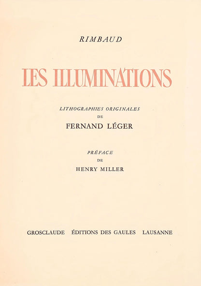 Fernand Lger, Composition (Saphire 24-38), Les Illuminations, Lithograph