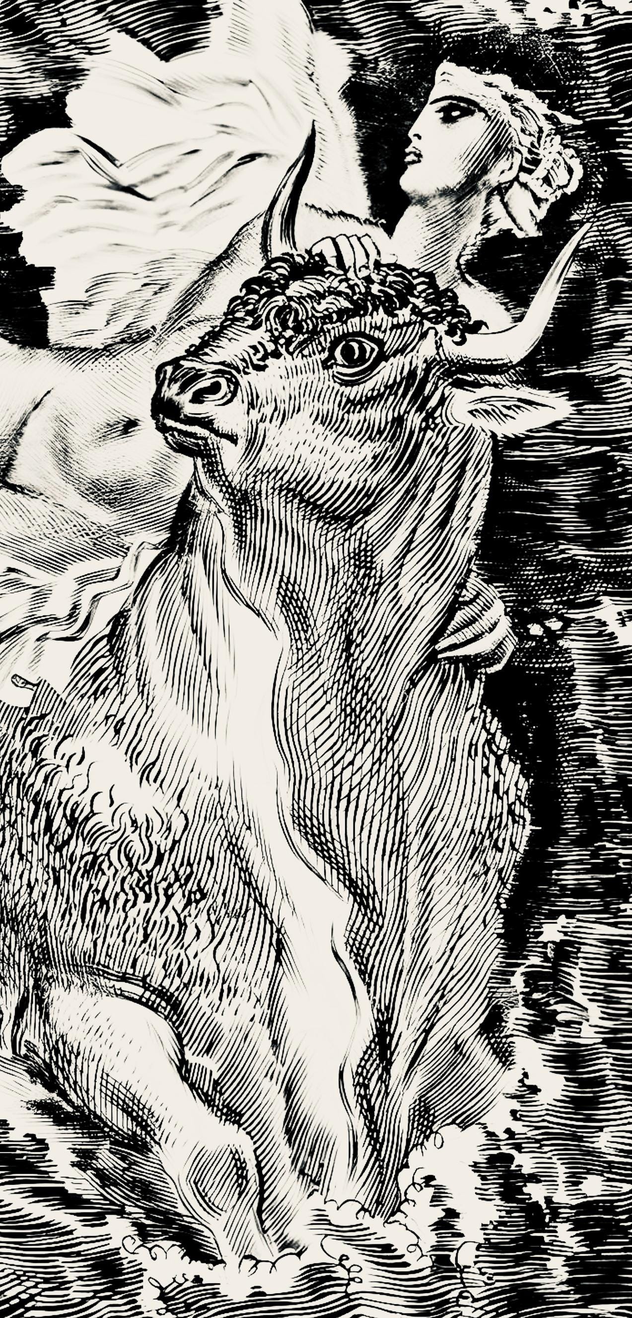 Albert Decaris, Composition, Portrait De A. Decaris, Engraving