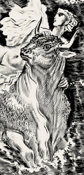 Albert Decaris, Composition, Portrait De A. Decaris, Engraving