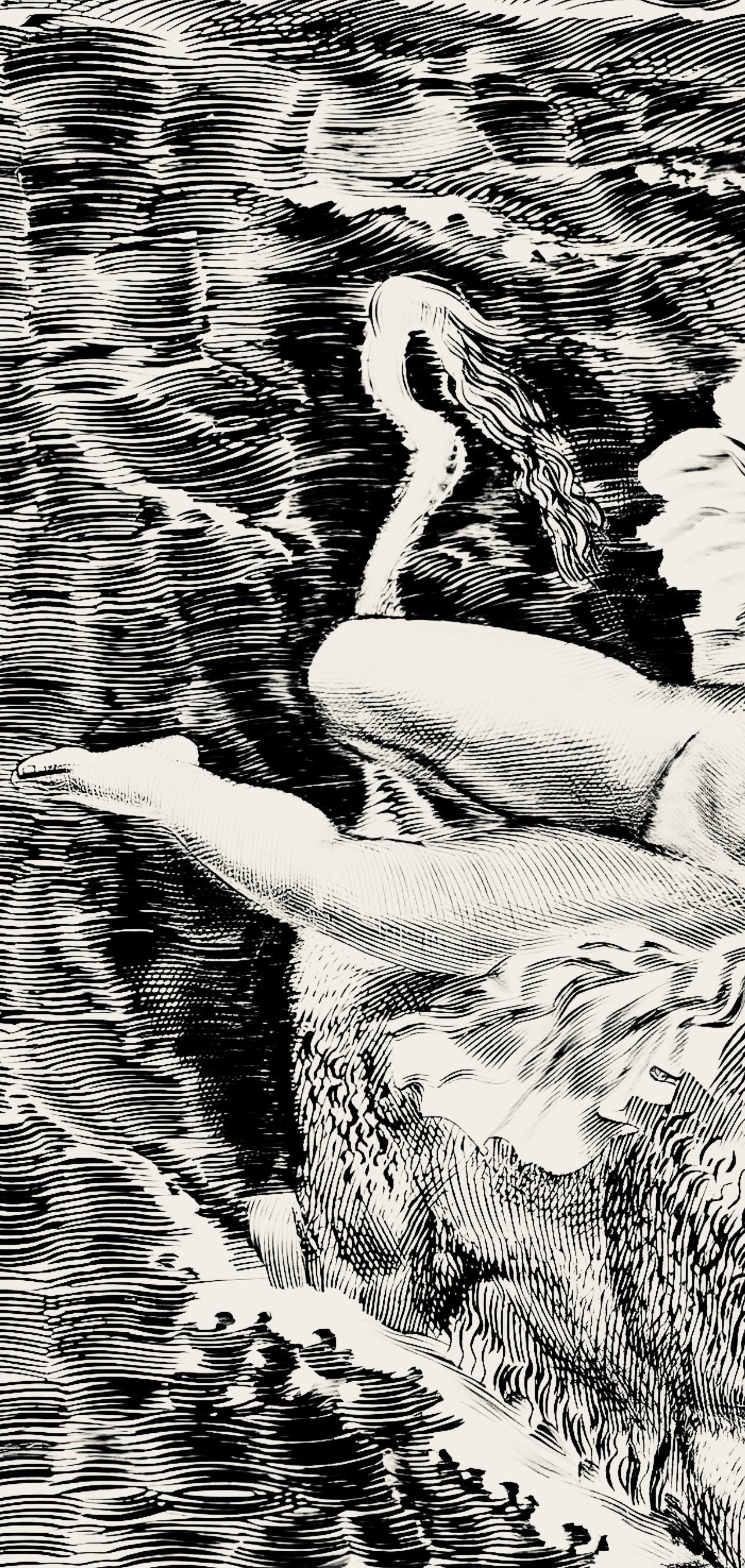 Albert Decaris, Composition, Portrait De A. Decaris, Engraving