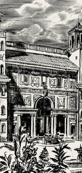 Albert Decaris, Composition, Portrait De A. Decaris, Engraving