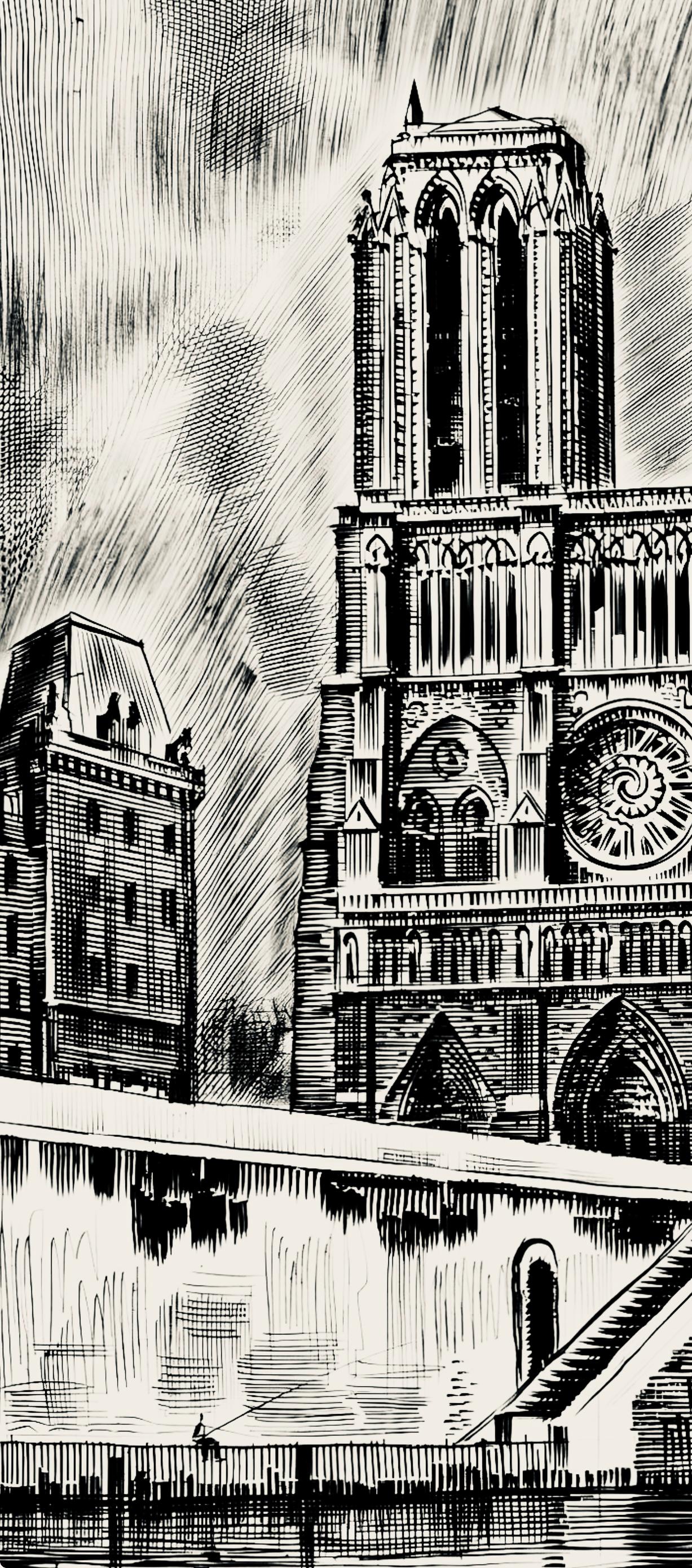 Albert Decaris, Composition, Portrait De A. Decaris, Engraving