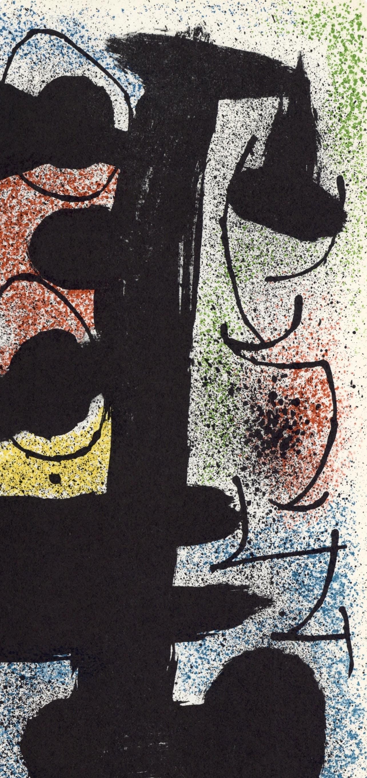 Joan Mir, Composition (Cramer 112; Mourlot 439-442), Derrire Le Miroir, Lithograph