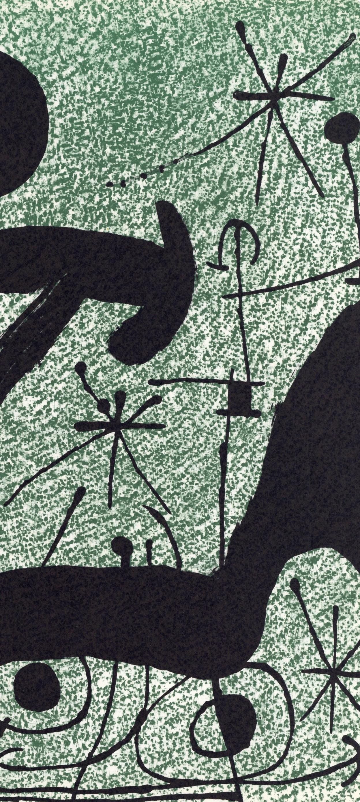 Joan Mir, Composition (Cramer 112; Mourlot 439-442), Derrire Le Miroir, Lithograph