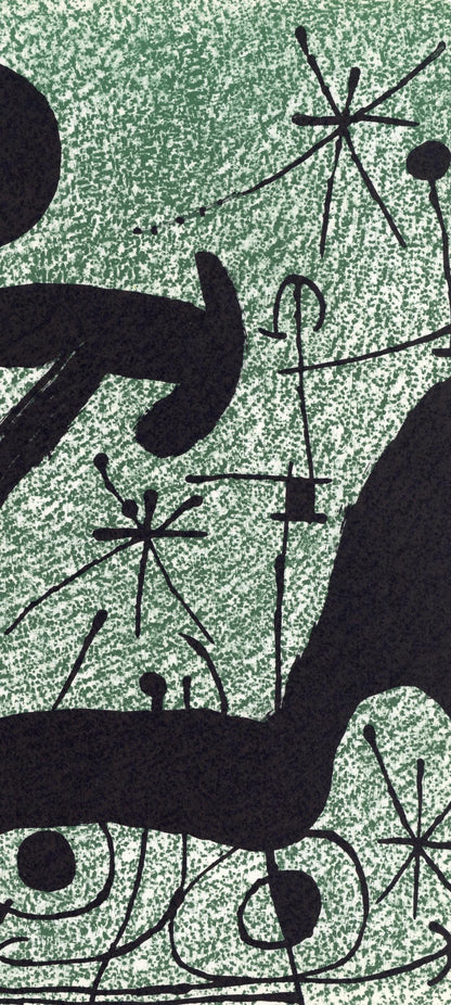 Joan Mir, Composition (Cramer 112; Mourlot 439-442), Derrire Le Miroir, Lithograph