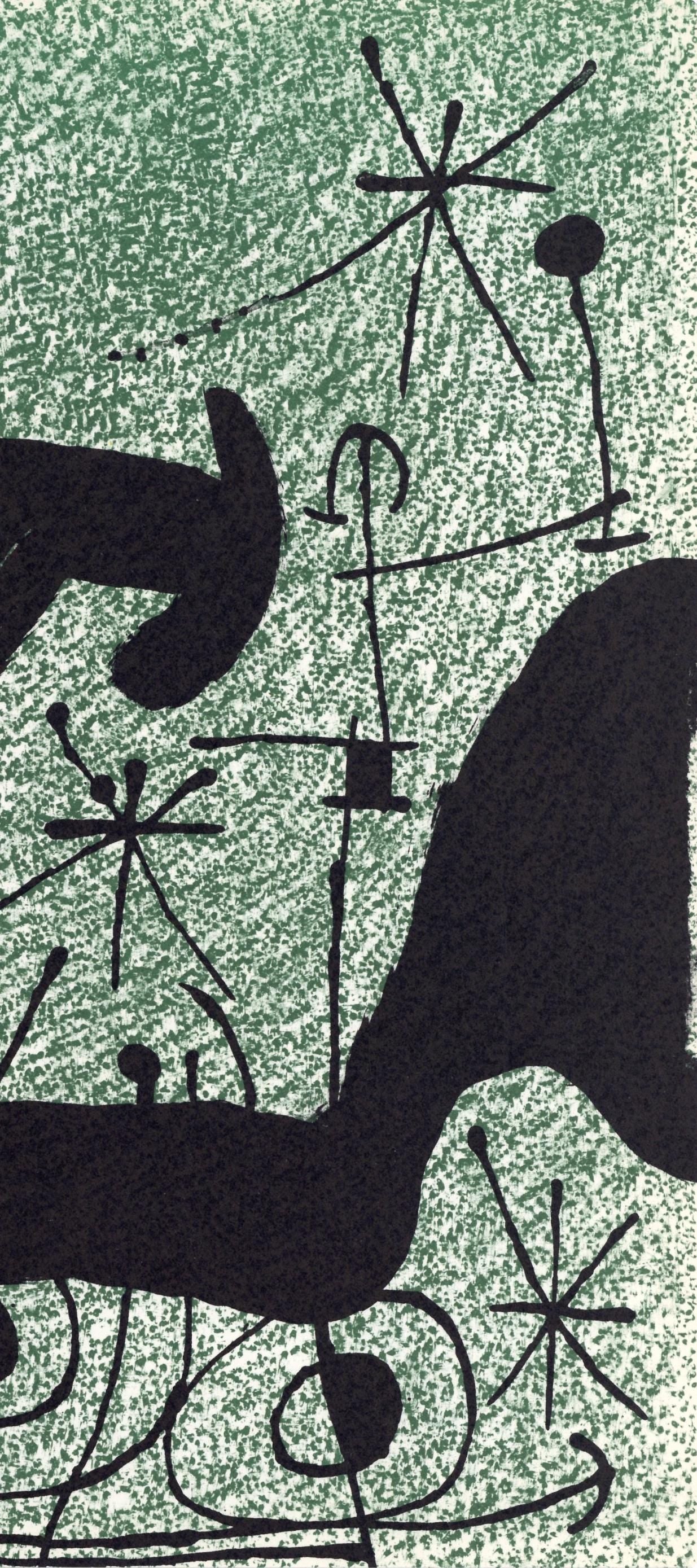 Joan Mir, Composition (Cramer 112; Mourlot 439-442), Derrire Le Miroir, Lithograph